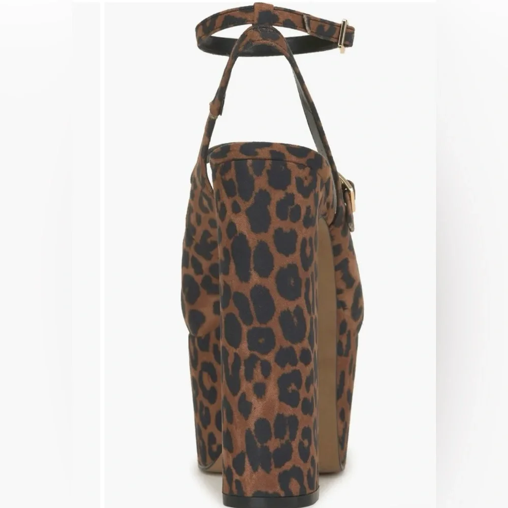 Jessica Simpson Leopard Print Platform Mary Jane Pumps